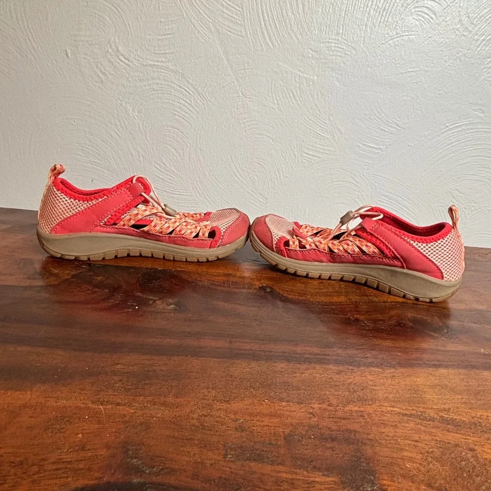 Chaco Kids Water Sandals Coral‎ Pink Orange Woven Straps Quick Dry Size Unknown